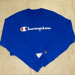CHAMPION cropped long sleeve t-shirt